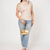 Blusa Roman Shoulder Satín por mayoreo — ZAIVA (vista 10)