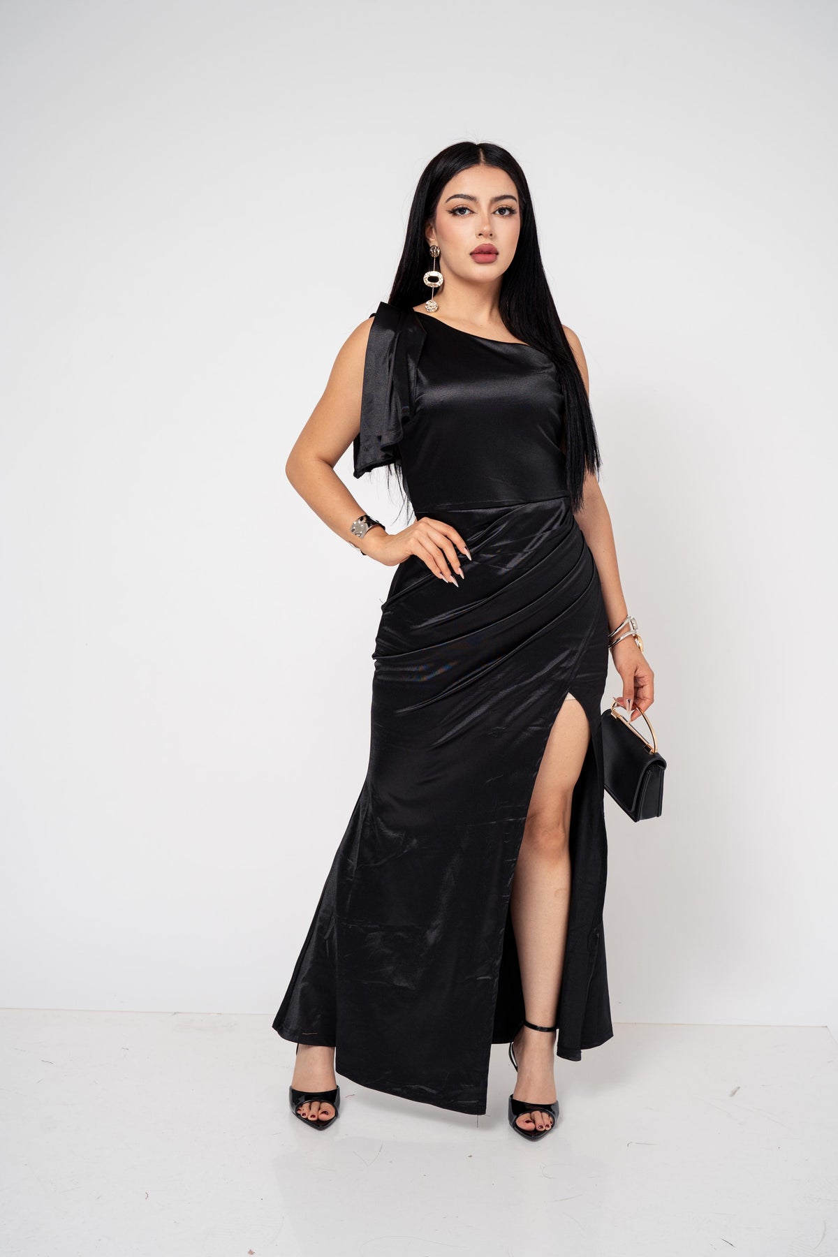 Vestido Gala Saten Stretch | ZAIVA