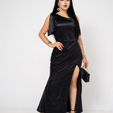Vestido Gala Saten Stretch | ZAIVA