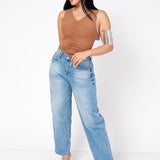 Bodysuit Drapeado Stretch color Chedron | ZAIVA