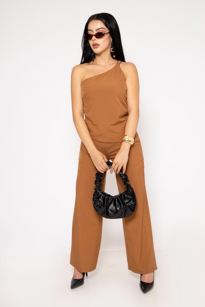 Duo Set Asimetrico color Camel | ZAIVA