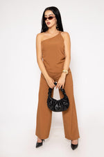 Duo Set Asimetrico color Camel | ZAIVA