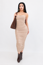 Vestido Middi De Mesh | ZAIVA