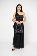 Vestido Graduación Stretch color Negro | ZAIVA