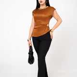 Blusa Elegante Manga Muscle Tee | ZAIVA