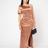 Vestido Gala Saten Stretch | ZAIVA