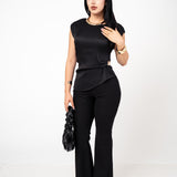 Blusa Elegante Manga Muscle Tee | ZAIVA