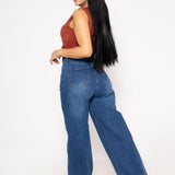 PANTALON HOLGADO MEZCLILLA STRETCH / ZM6119