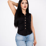 Top Drapeado Sleeveless por mayoreo — ZAIVA (vista 5)
