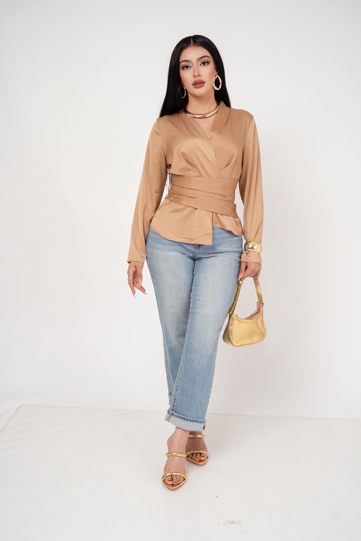 Blusa Satín Envelope por mayoreo — ZAIVA (vista 6)