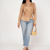 Blusa Satín Envelope por mayoreo — ZAIVA (vista 6)