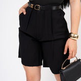 Bermuda Corta Vestir color Negro | ZAIVA