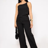 Duo Set Asimetrico color Negro | ZAIVA