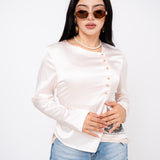 Blusa Asimetric Satín por mayoreo — ZAIVA