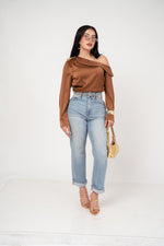 BLUSA ASIMETRICA SATIN ONE SHOULDER / DA6458