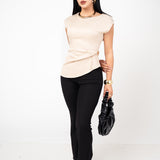 Blusa Elegante Manga Muscle Tee | ZAIVA