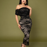Maxi Vestido Bodycon Encaje por mayoreo — ZAIVA