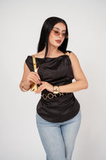 Blusa Satín Cowl Neck por mayoreo — ZAIVA (vista 5)