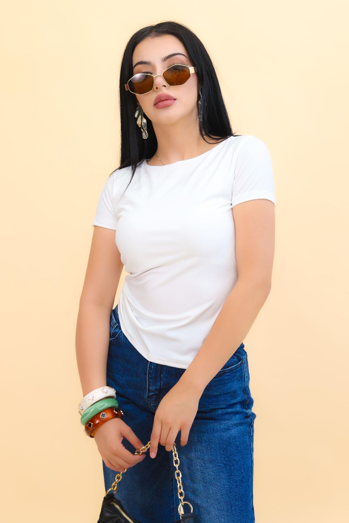 Blusa Manga Corta Basica color Blanco | ZAIVA