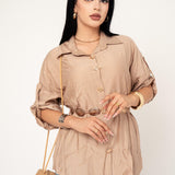 Camisera Tunic color Beige | ZAIVA