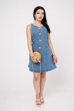 Vestido Denim Corte ¨A¨ Stretch | ZAIVA
