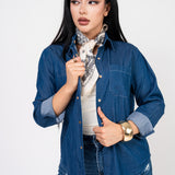 Camisa Denim Clasica color Azul Medio | ZAIVA