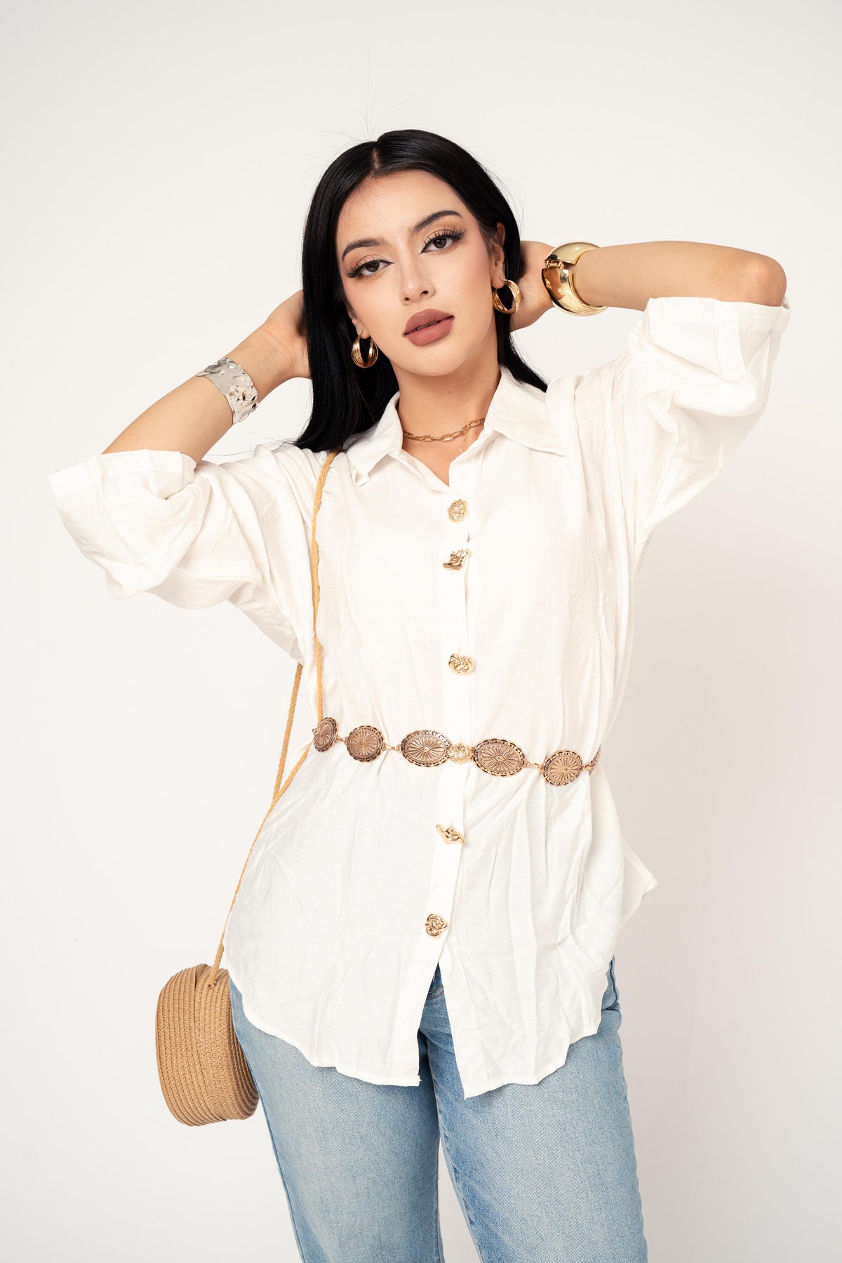 Camisera Tunic color Blanco | ZAIVA