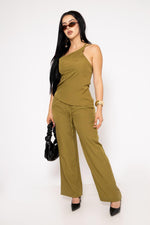 Duo Set Asimetrico color Verde | ZAIVA