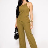 Duo Set Asimetrico color Verde | ZAIVA