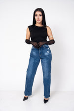 Crop Top Stretch Con Hebilla | ZAIVA