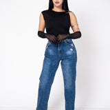 Crop Top Stretch Con Hebilla | ZAIVA
