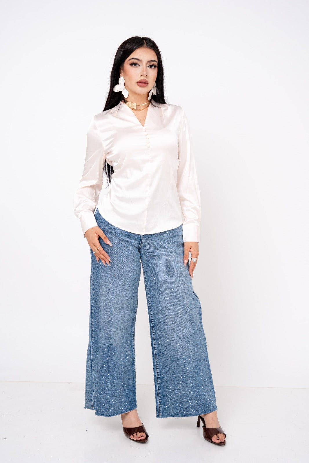 Blusa Clasica Satin por mayoreo — ZAIVA (vista 9)