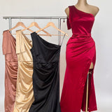 Vestido Gala Saten Stretch | ZAIVA