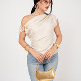 Blusa Roman Shoulder Satín por mayoreo — ZAIVA (vista 5)