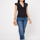 Blusa Casual Encaje | ZAIVA