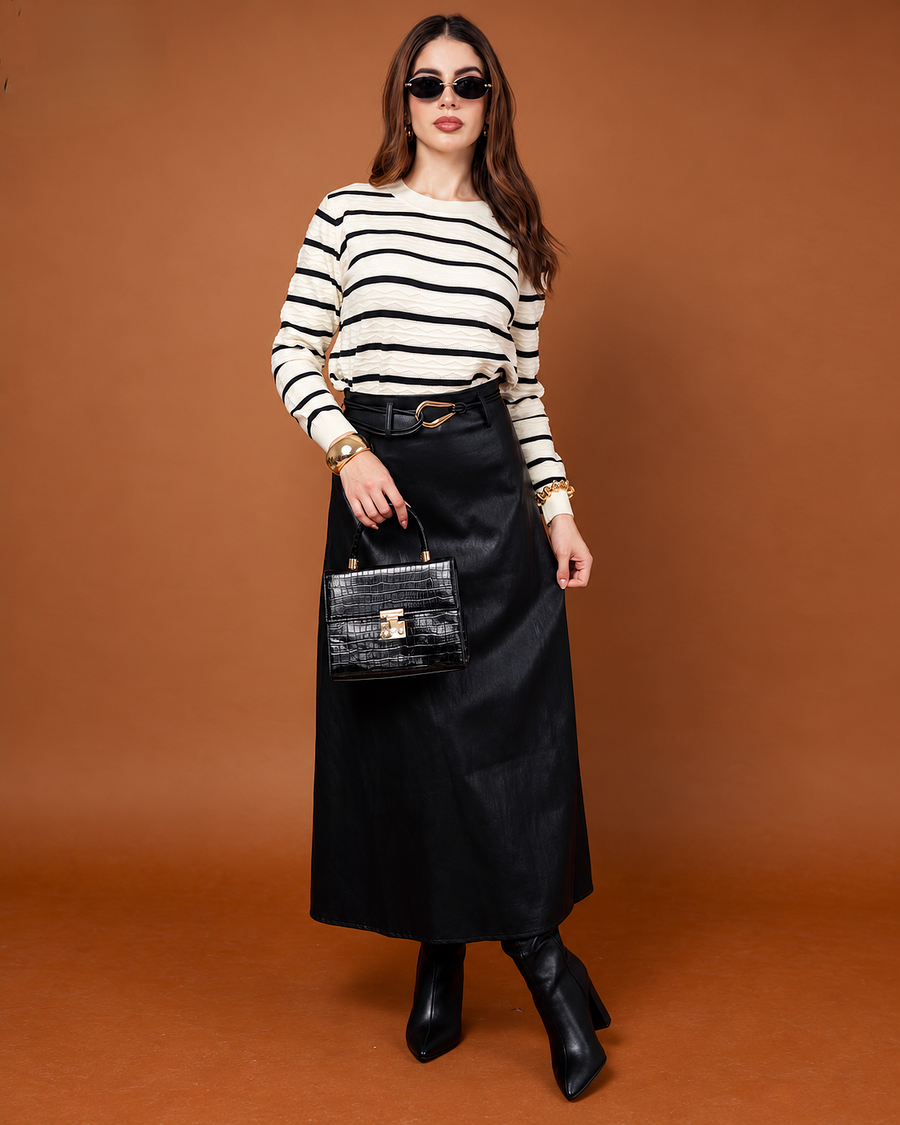 Maxi Falda Vinil · foto 3