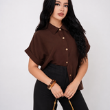 CAMISERA OVER CUFFED SLEEVE/ DA6234