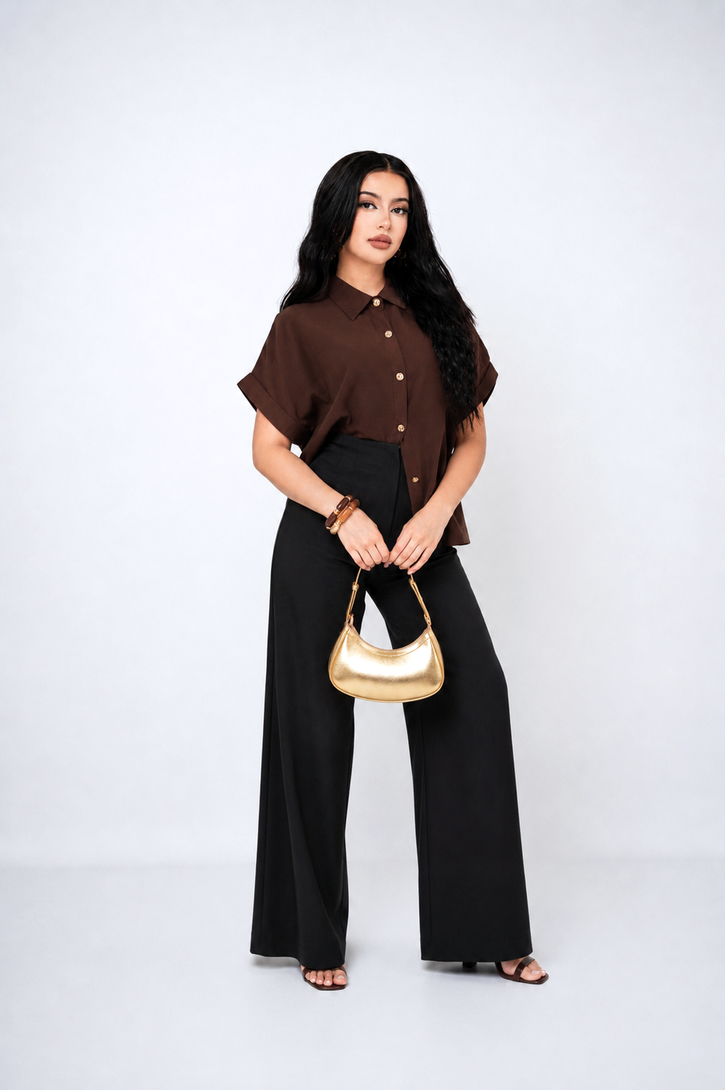 CAMISERA OVER CUFFED SLEEVE/ DA6234