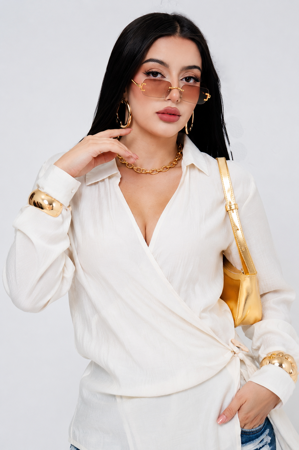 CAMISERA ENVELOP ASIMETRICA / DA6230