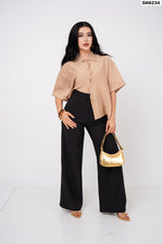 CAMISERA OVER CUFFED SLEEVE/ DA6234