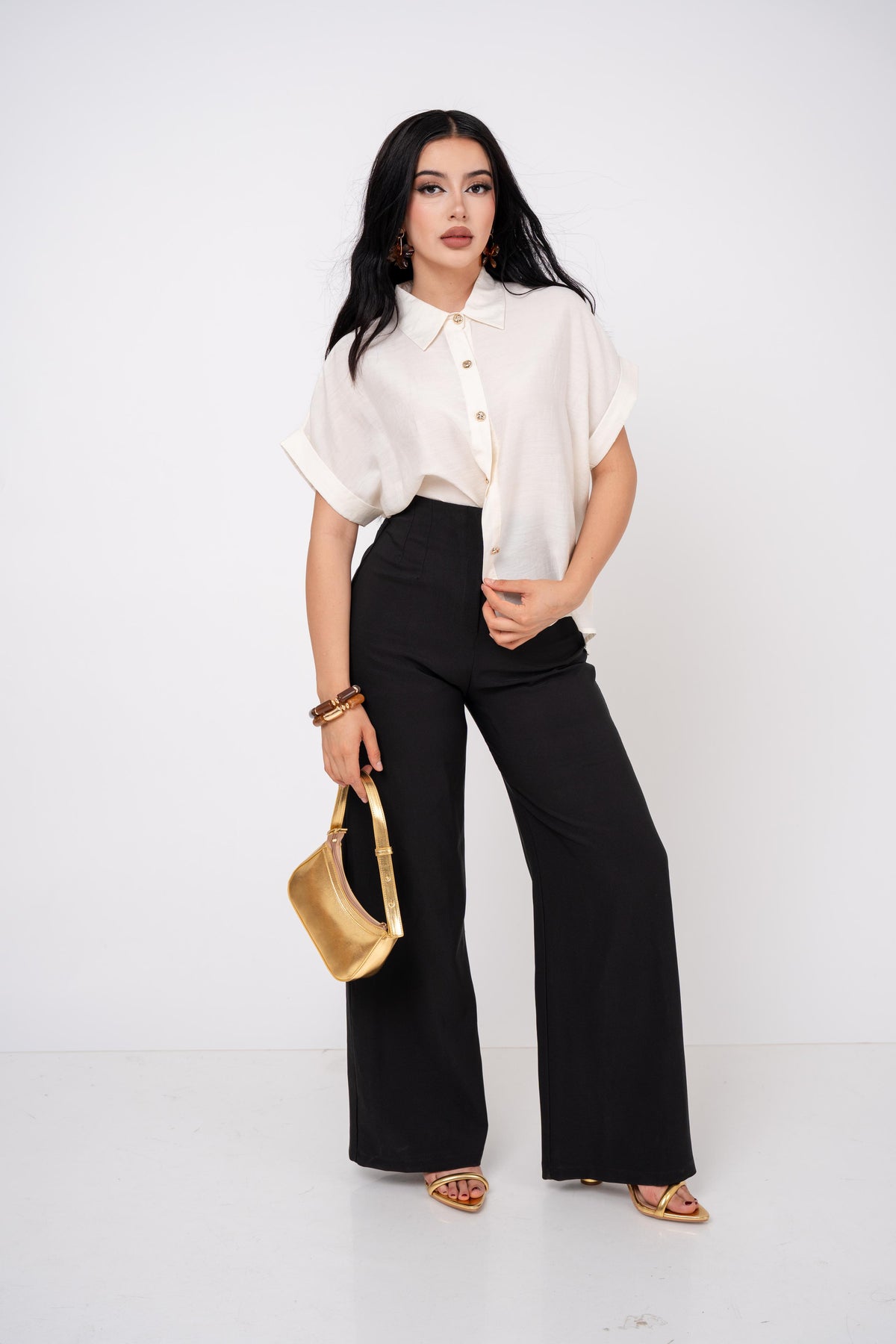 CAMISERA OVER CUFFED SLEEVE/ DA6234