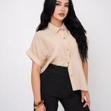 CAMISERA OVER CUFFED SLEEVE/ DA6234