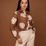 CAMISERA ROMANCE BORDADA/ DA6326
