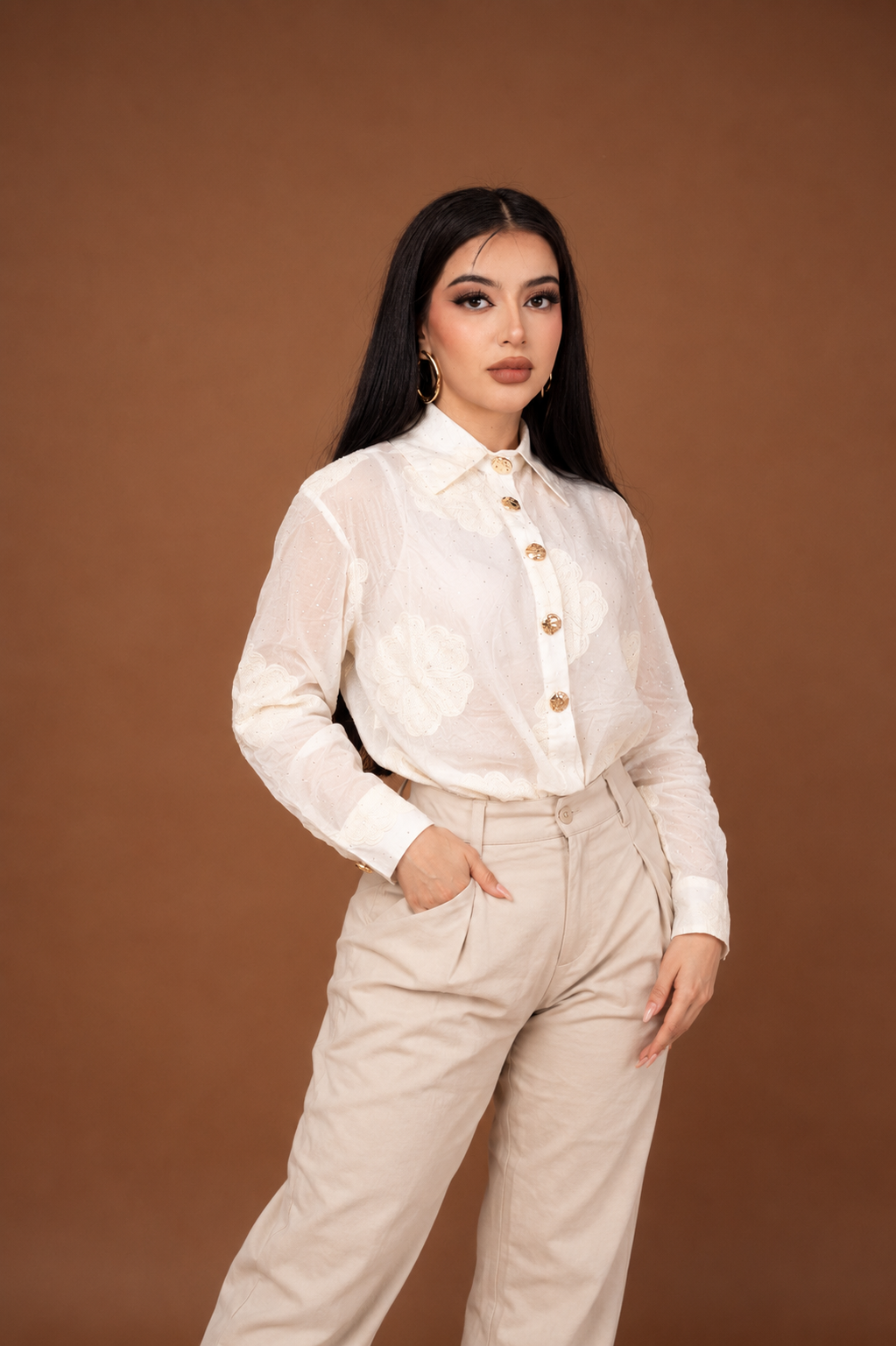 CAMISERA ROMANCE BORDADA/ DA6326