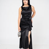 VESTIDO THIGH HIGH DE SATÍN / DA6363