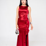VESTIDO THIGH HIGH DE SATÍN / DA6363