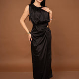 VESTIDO COLUMNA DRAPEADO / DA6369