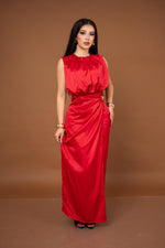 VESTIDO COLUMNA DRAPEADO / DA6369