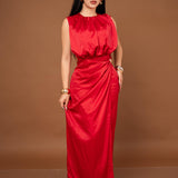 VESTIDO COLUMNA DRAPEADO / DA6369