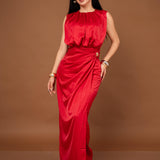 VESTIDO COLUMNA DRAPEADO / DA6369
